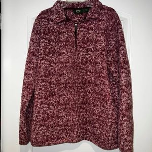 Stillwater Supply Co Quarter Zip Jacket XL maroon